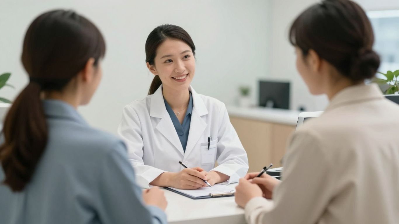 Dermatology clinic reception managing patient calls with EHR systems.