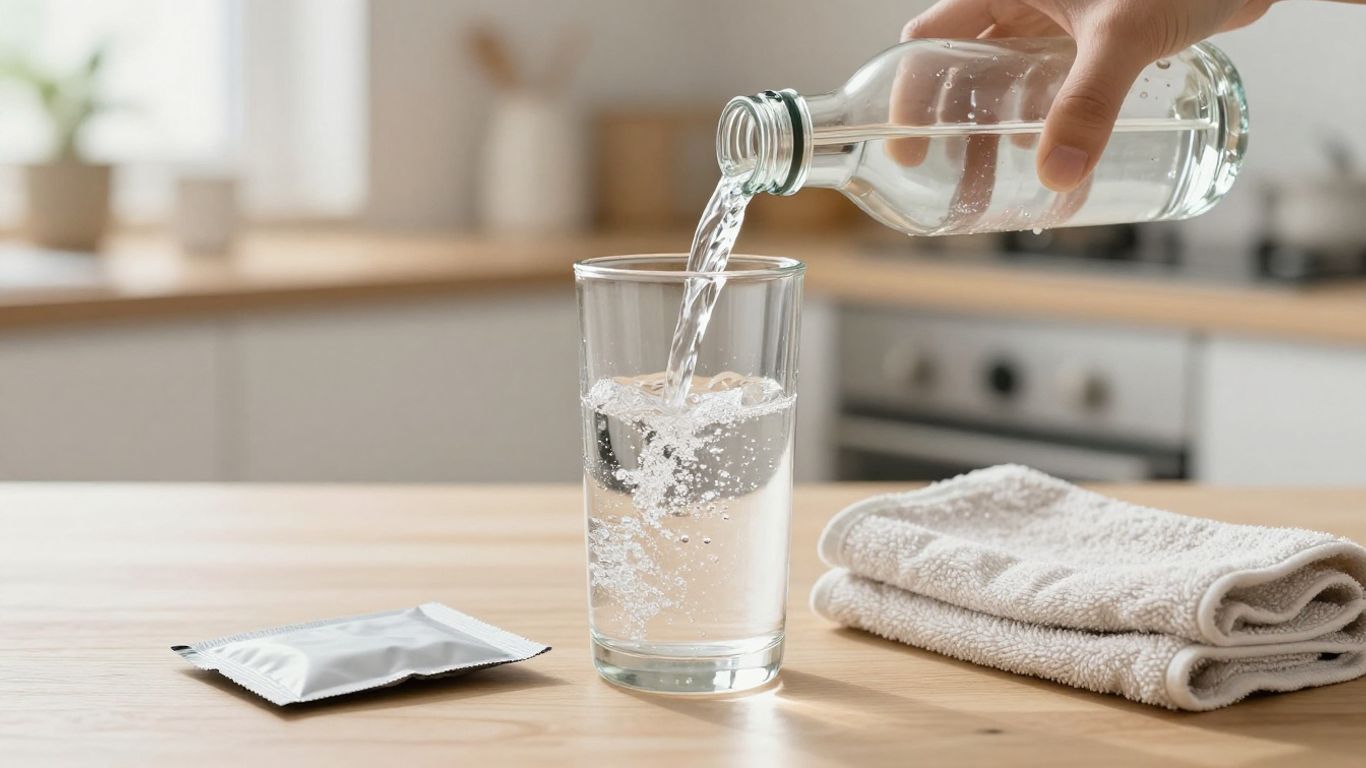 Packets of electrolyte powder for travel