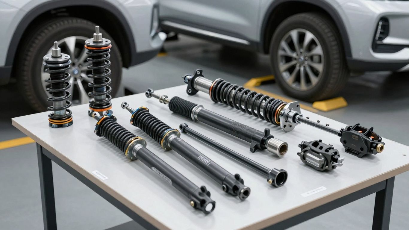 Haval suspension parts beside vehicle