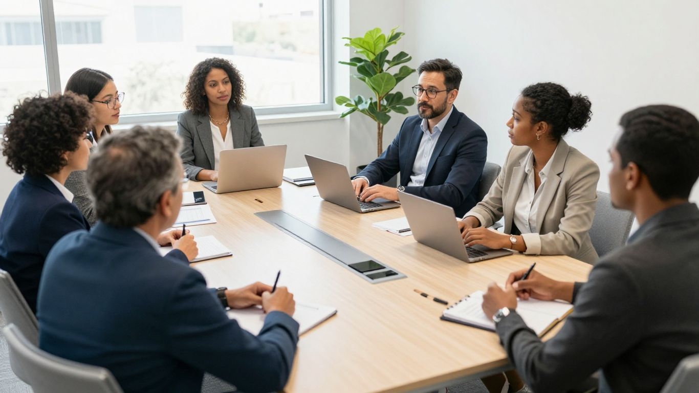 Colleagues practicing cross-cultural workplace communication