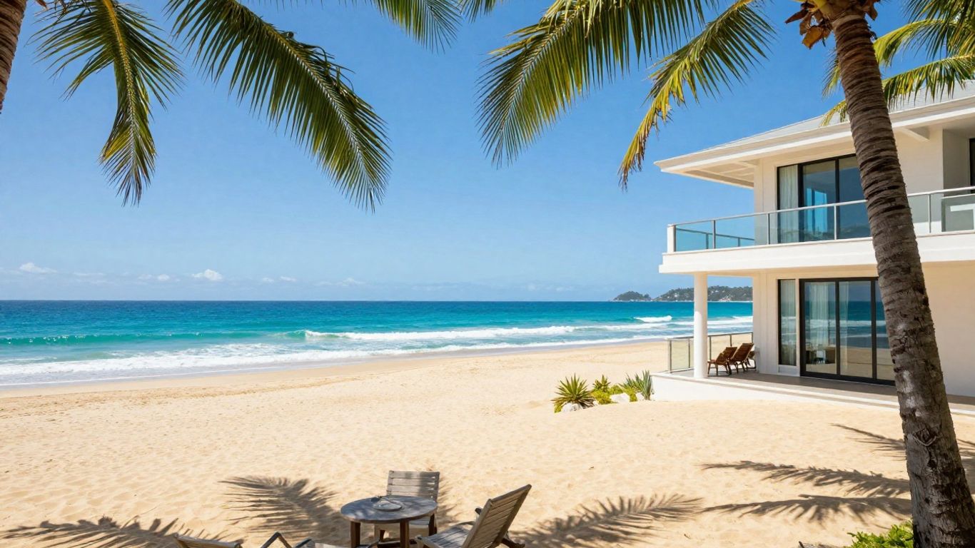 Gold Coast beachfront rental with ocean view.