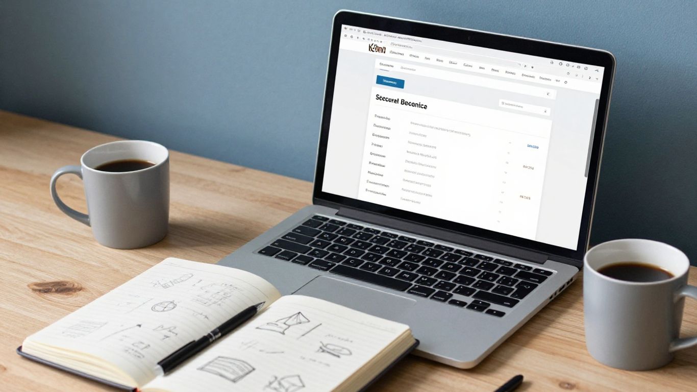 Person researching WordPress troubleshooting on laptop