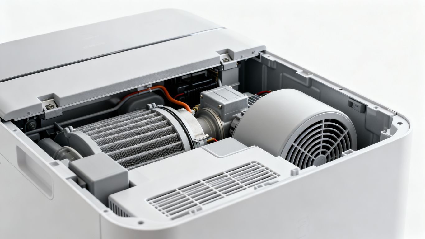 Interior view of modern home appliance