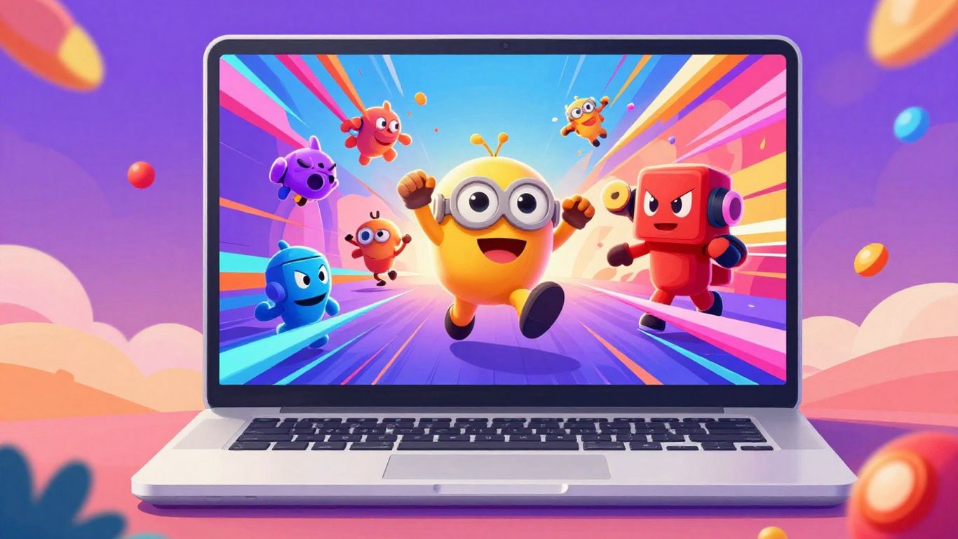 Mobile games played on a PC emulator.