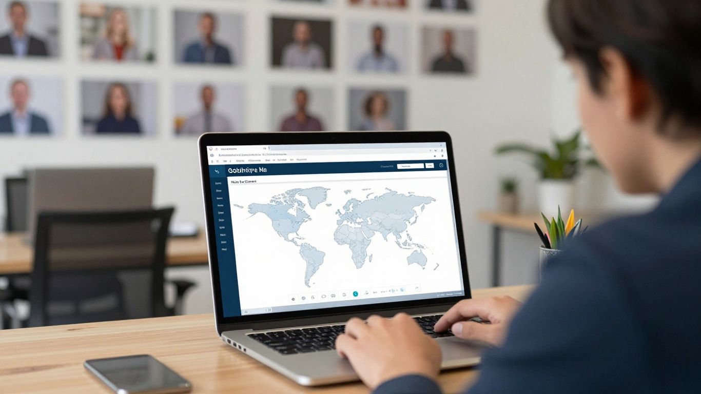 Global mobility manager reviewing assignment support signals