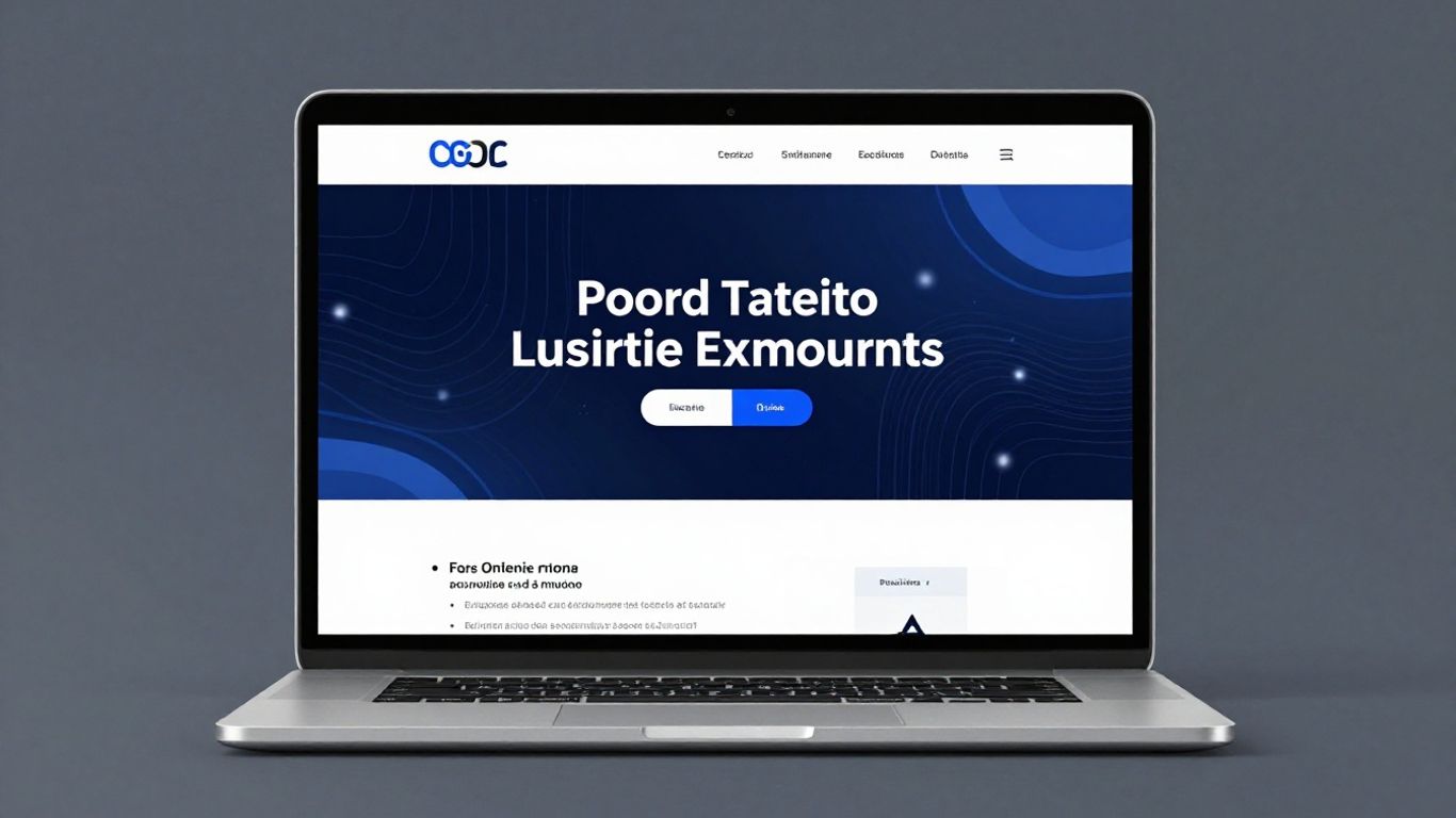 Darmowa strona internetowa Google na ekranie laptopa.