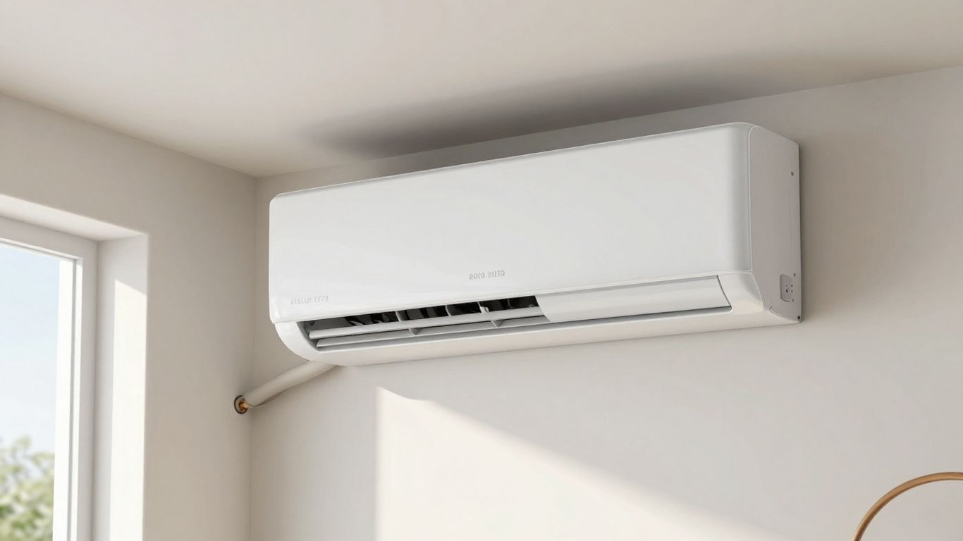 Installation professionnelle d'une climatisation mono split.