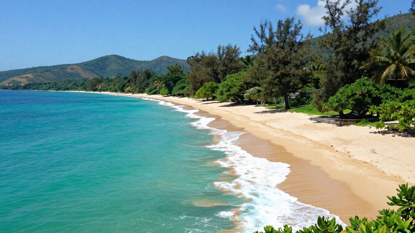 Scenic view of Noosa National Park coastline