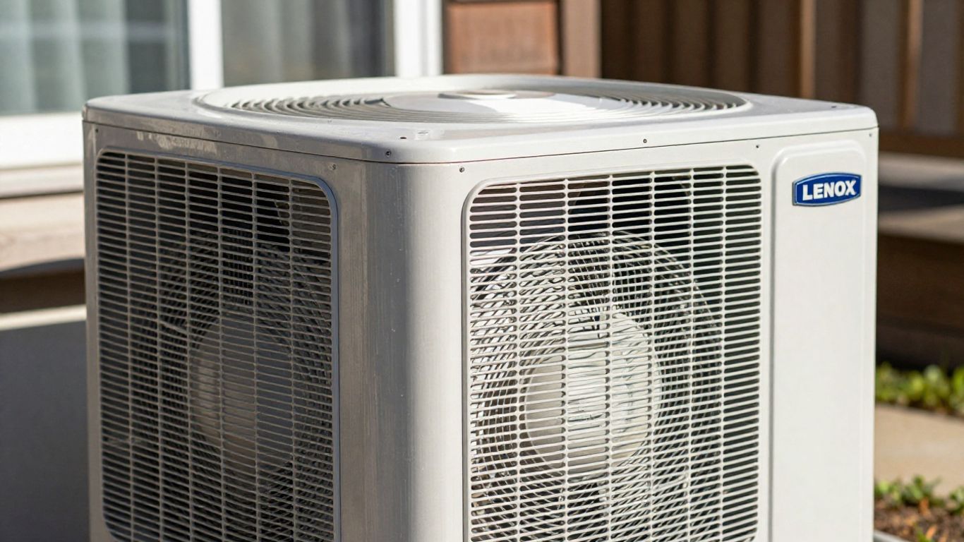 Lennox AC unit outside a Macomb Township home.