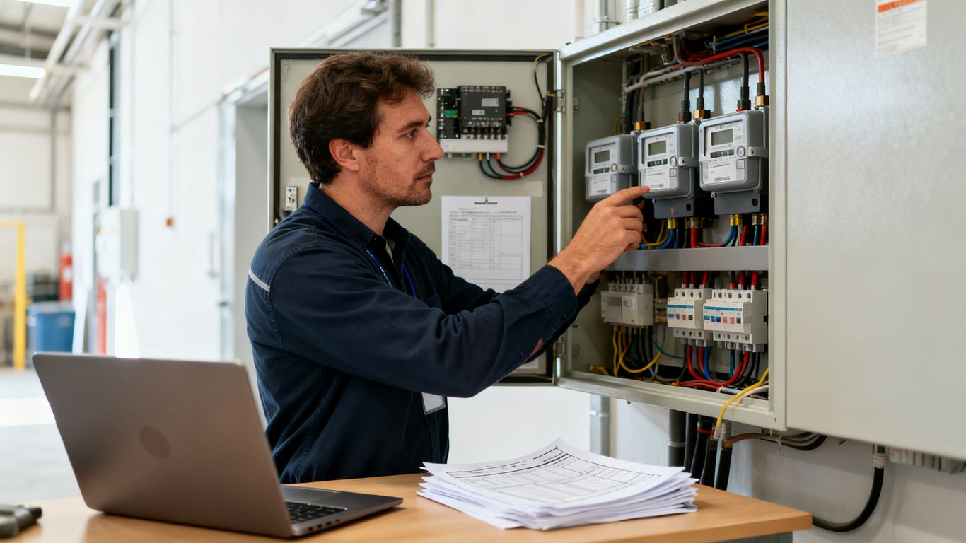 Relevés énergétiques dans un bâtiment tertiaire