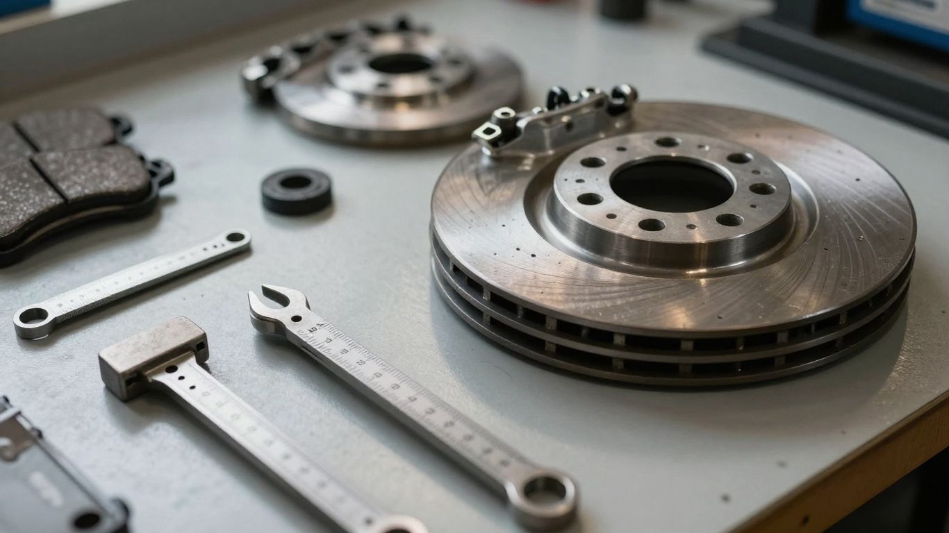 Volvo brake caliper fitment inspection
