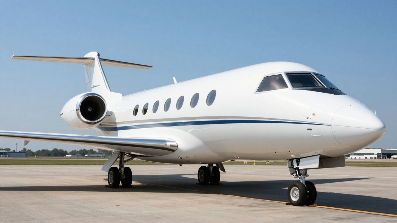 Boeing Business Jet on tarmac