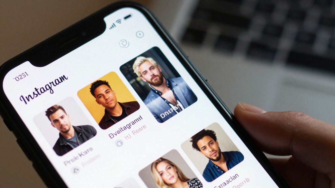 Instagram app interface on a smartphone screen.