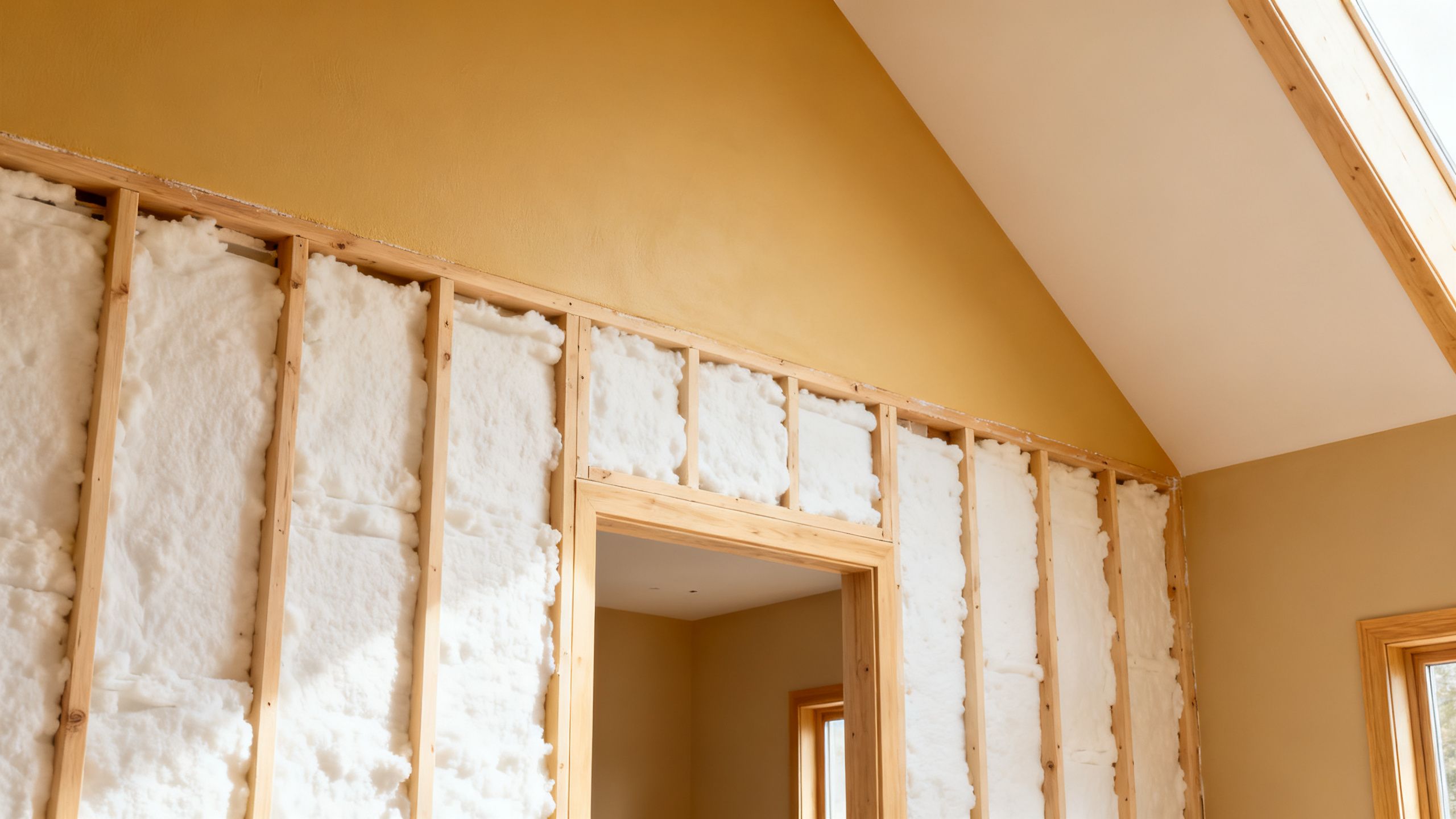 A beautifully finished, warm room featuring new plasterwork and wall insulation