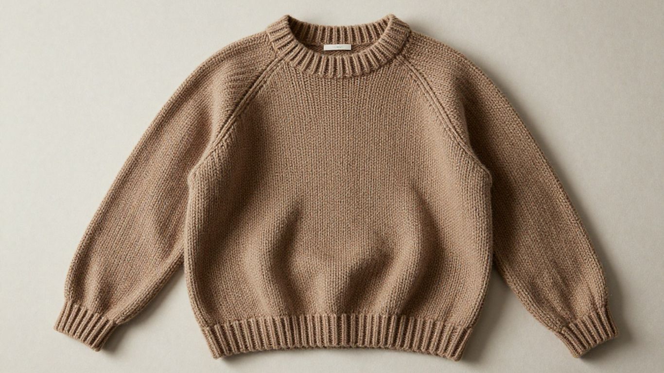 Grobstrickpullover aus Wolle, warm und gemütlich.