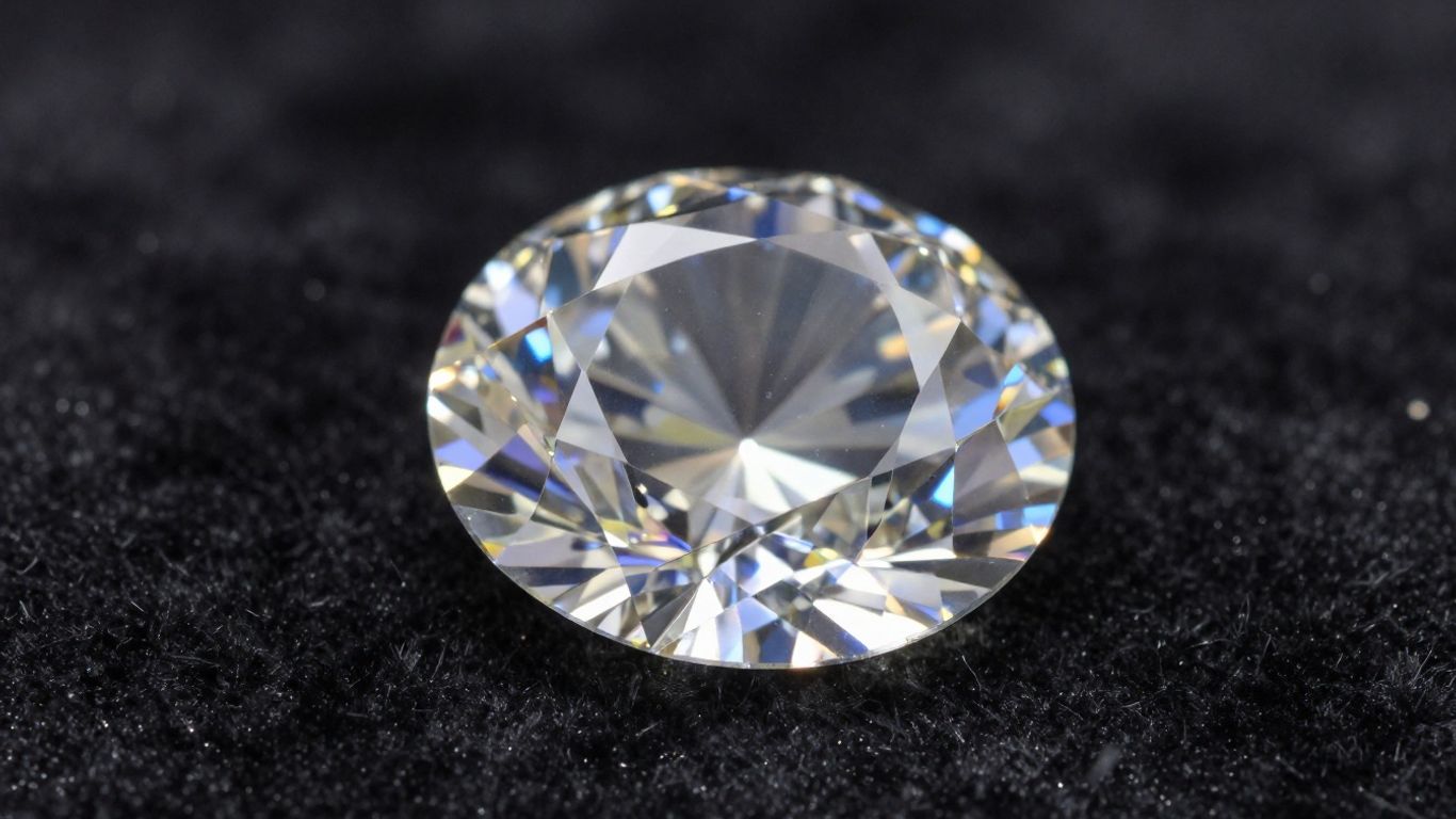 Sparkling diamond with visible facets.