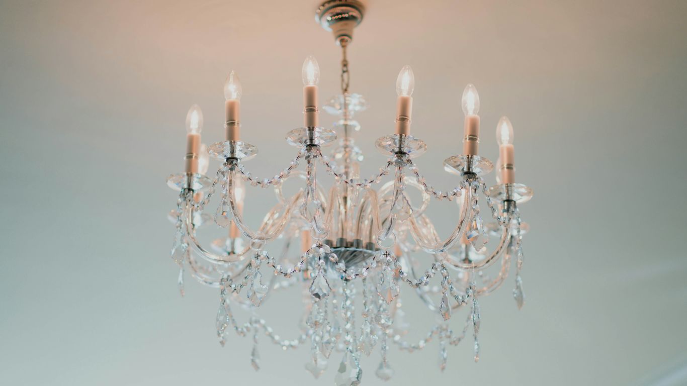 Decorative chandelier materials and assembly