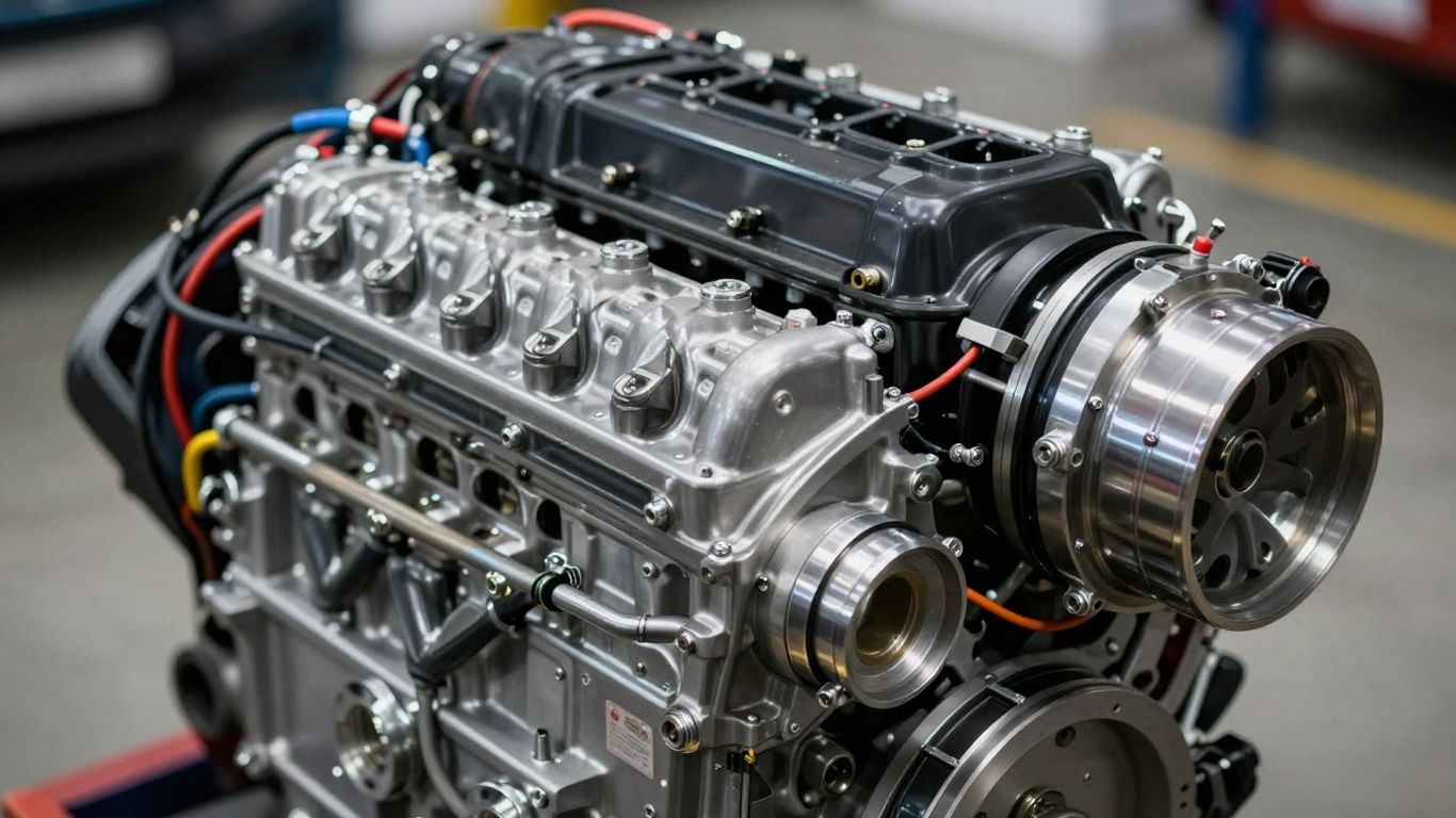 Engine and transmission assembly