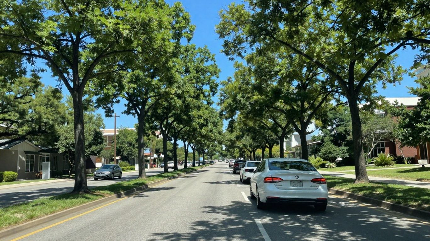 Downtown Austin scenic street view