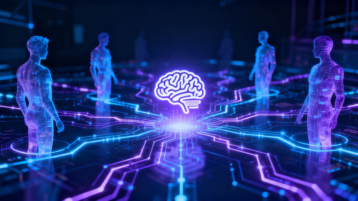 AI and predictive marketing concept art