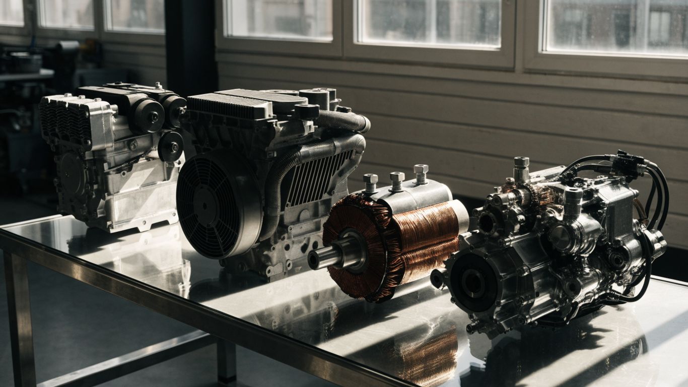 Engine types arranged for practical comparison