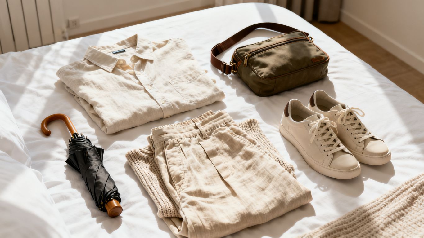 Light layers and rain gear for Medellín