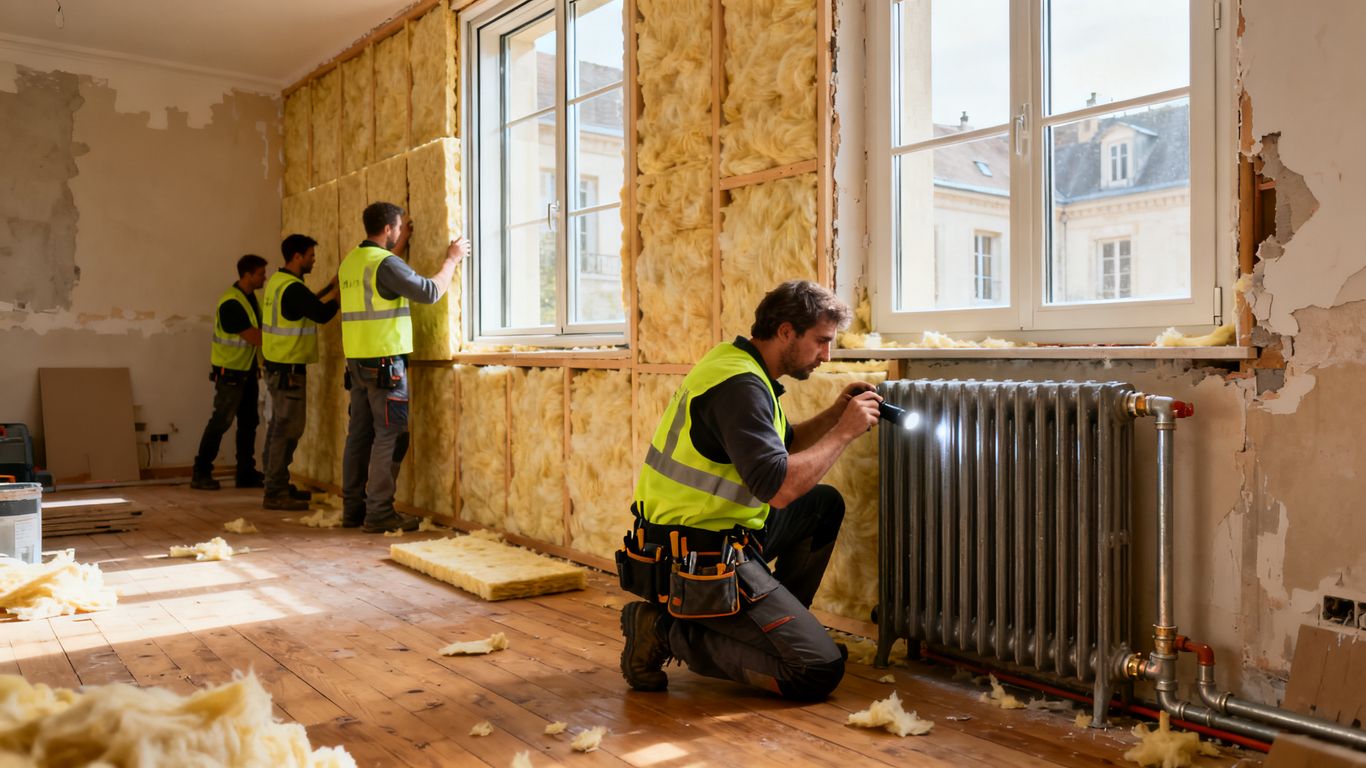 Rénovation énergétique d’un bâtiment lumineux