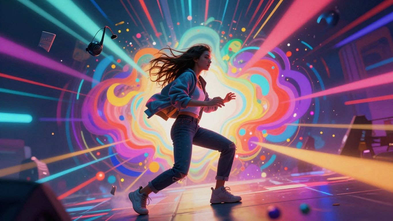 AI music video visual for Instagram Reels