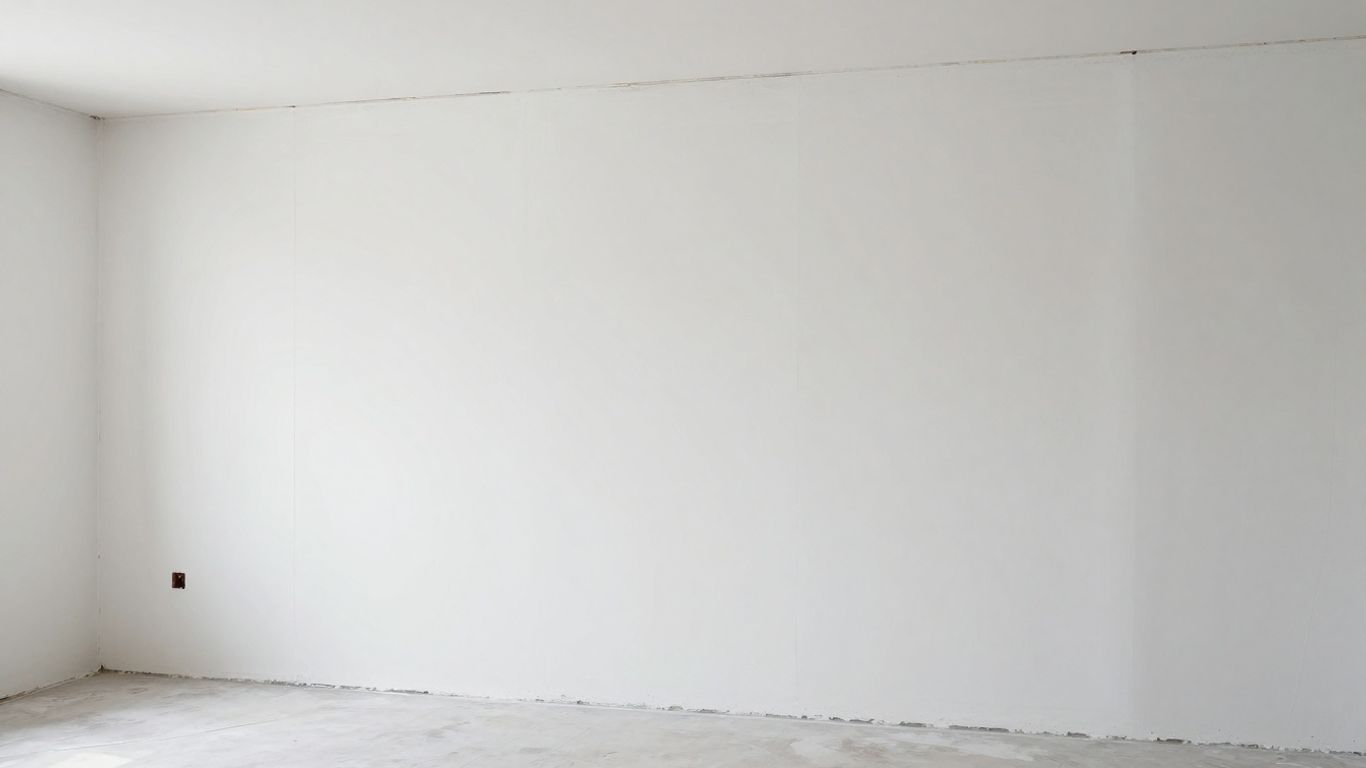 Newly installed basement drywall in Dacula, Georgia.