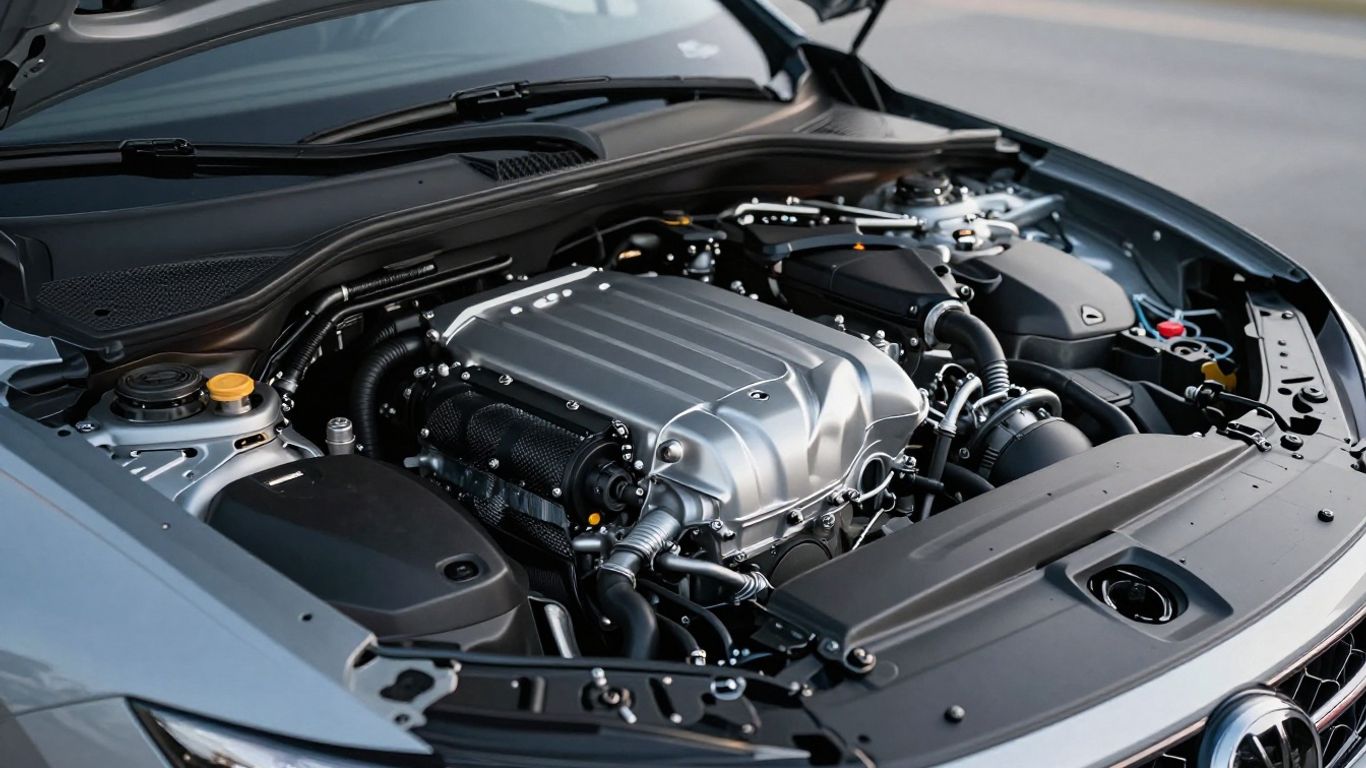 Gepflegter Motorraum im Seat Leon