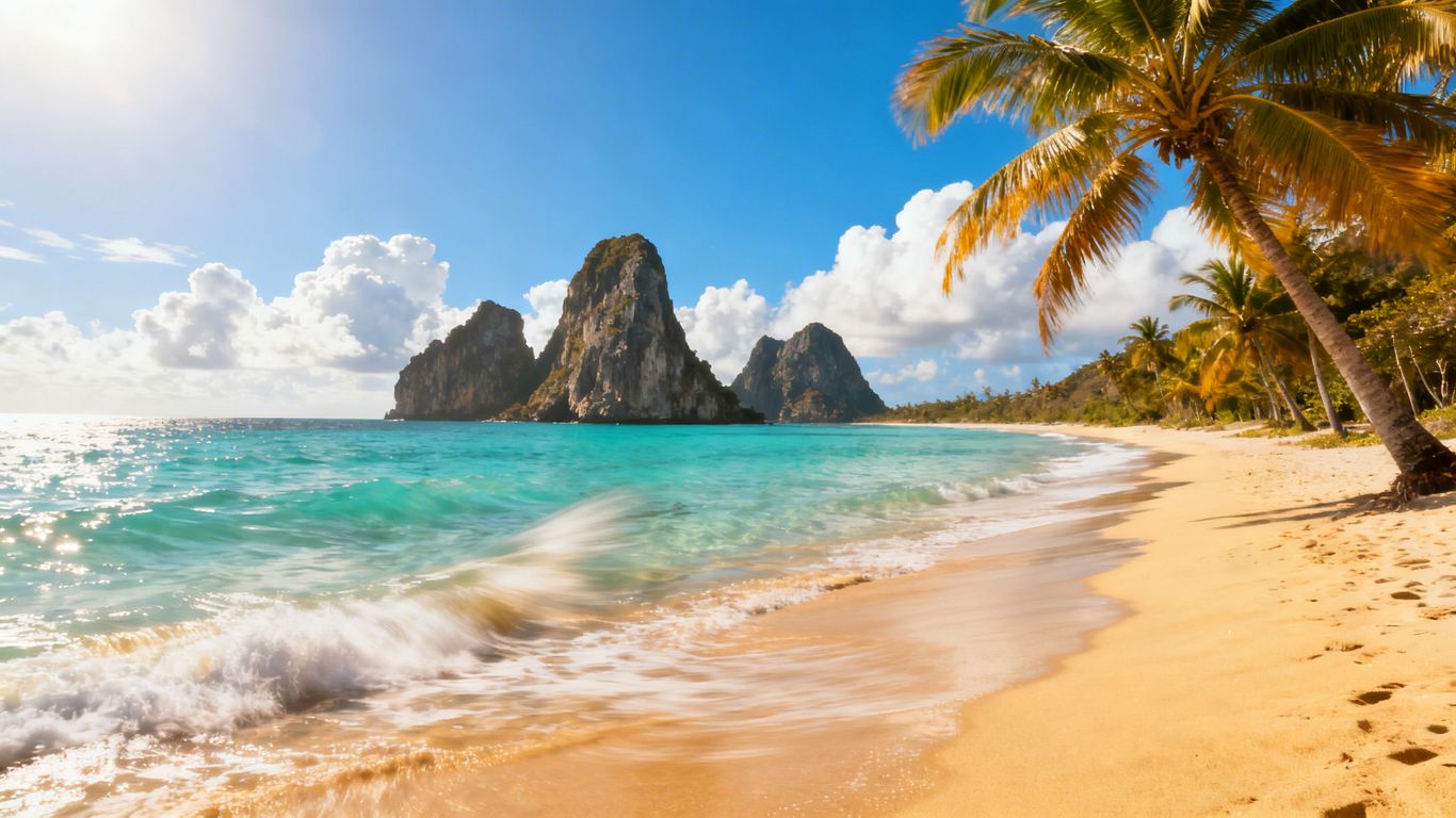 Beautiful Los Cabos beach with turquoise water and golden sand.