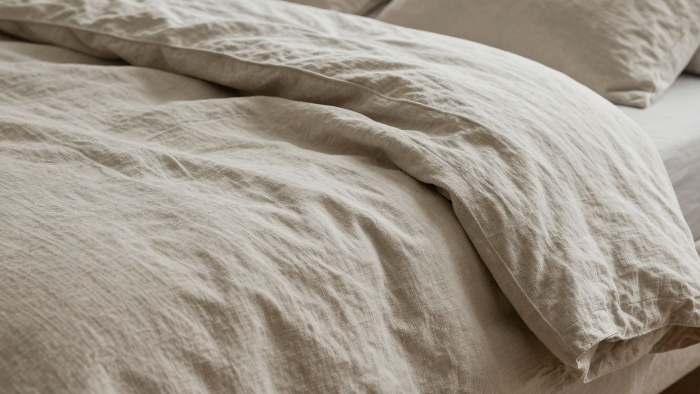 Parachute linen duvet cover with natural texture.