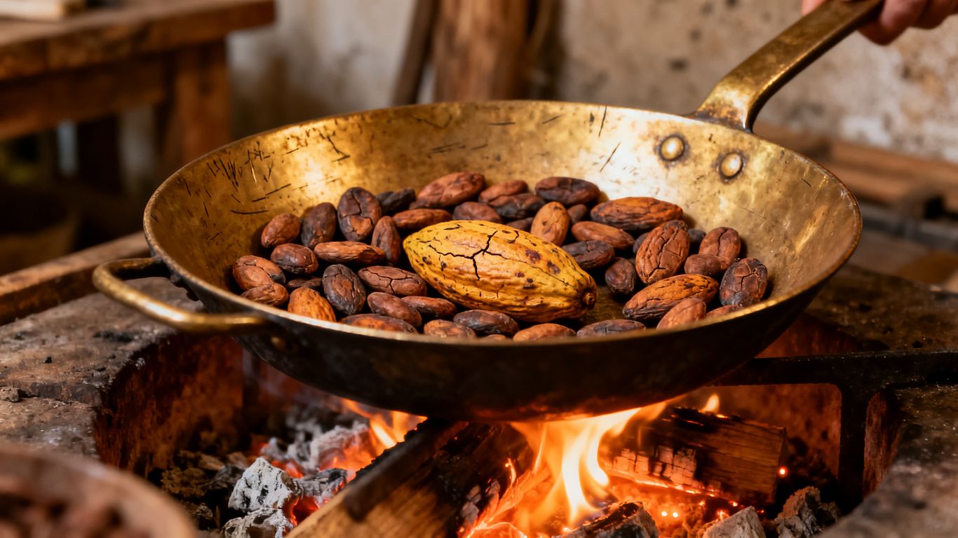 Cacao processing steps