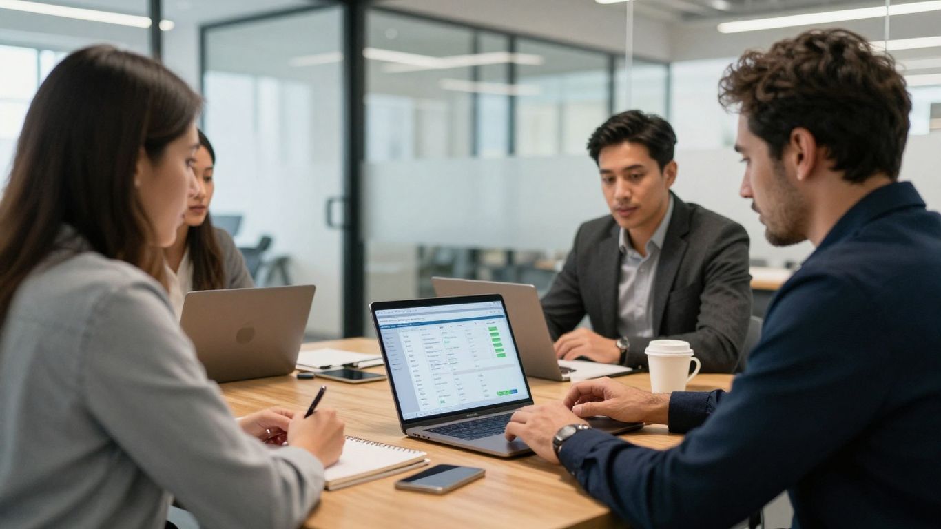 Revenue leader reviewing pipeline with founders