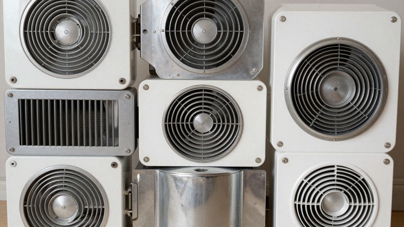 Diversos tipos de rejillas de ventilación, abiertas y cerradas.