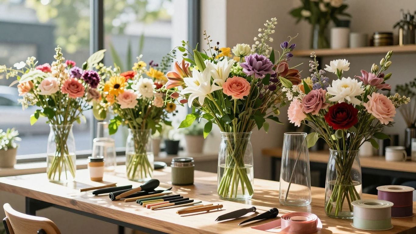 Local artisan florist studio space