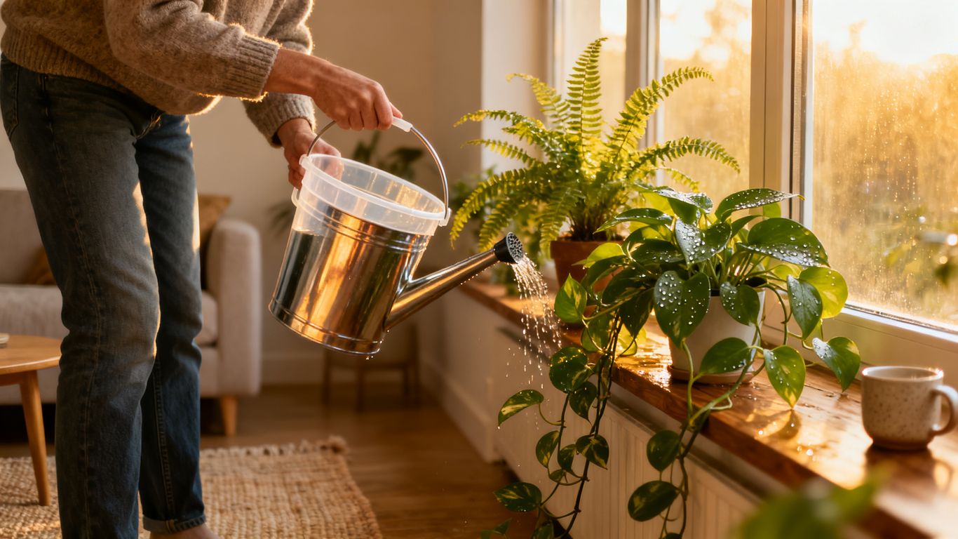 Gardening with collected moisture safely
