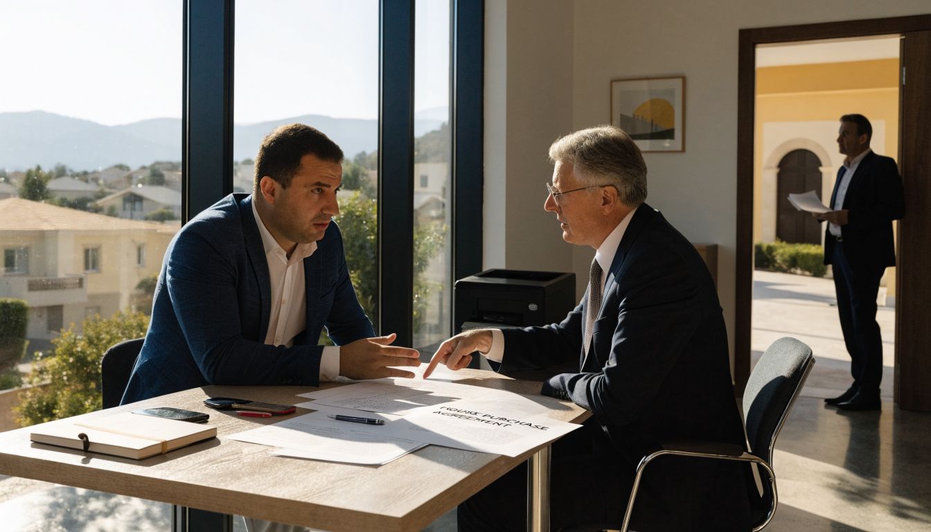 Buyer consults an independent lawyer about a Cyprus home purchase