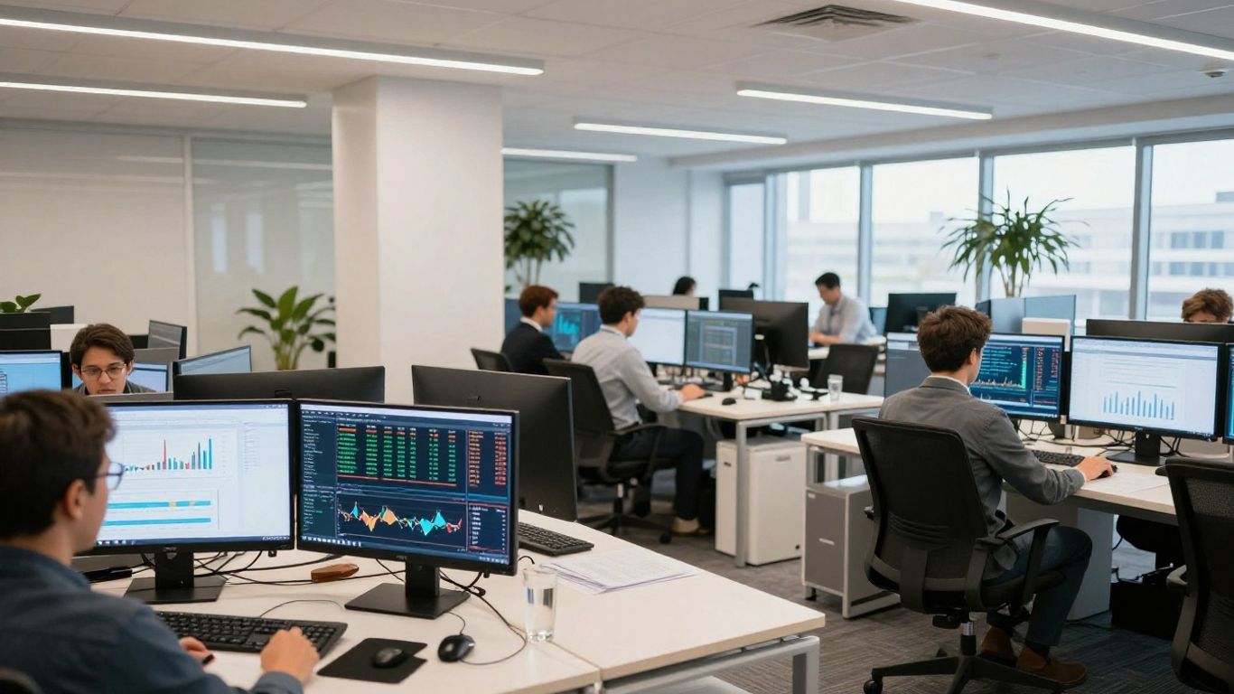 A diverse professional office space