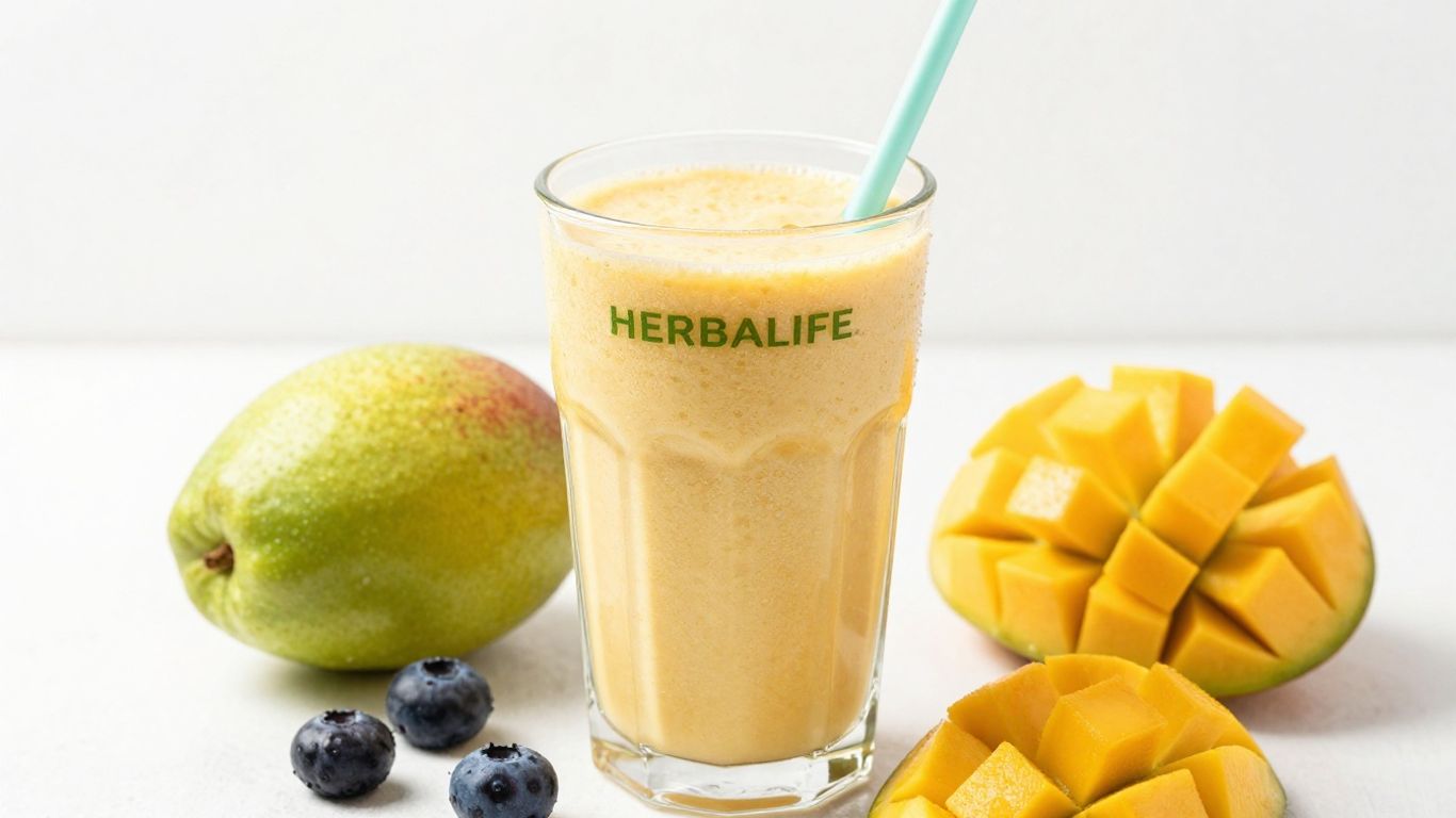 Herbalife shake with fruits