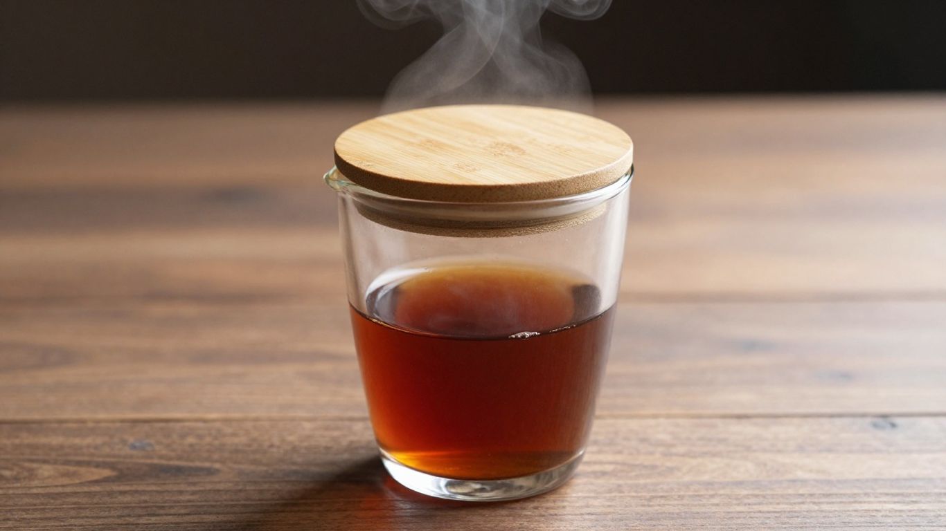 KONVINI 12 oz. glass coffee cup with bamboo lid.