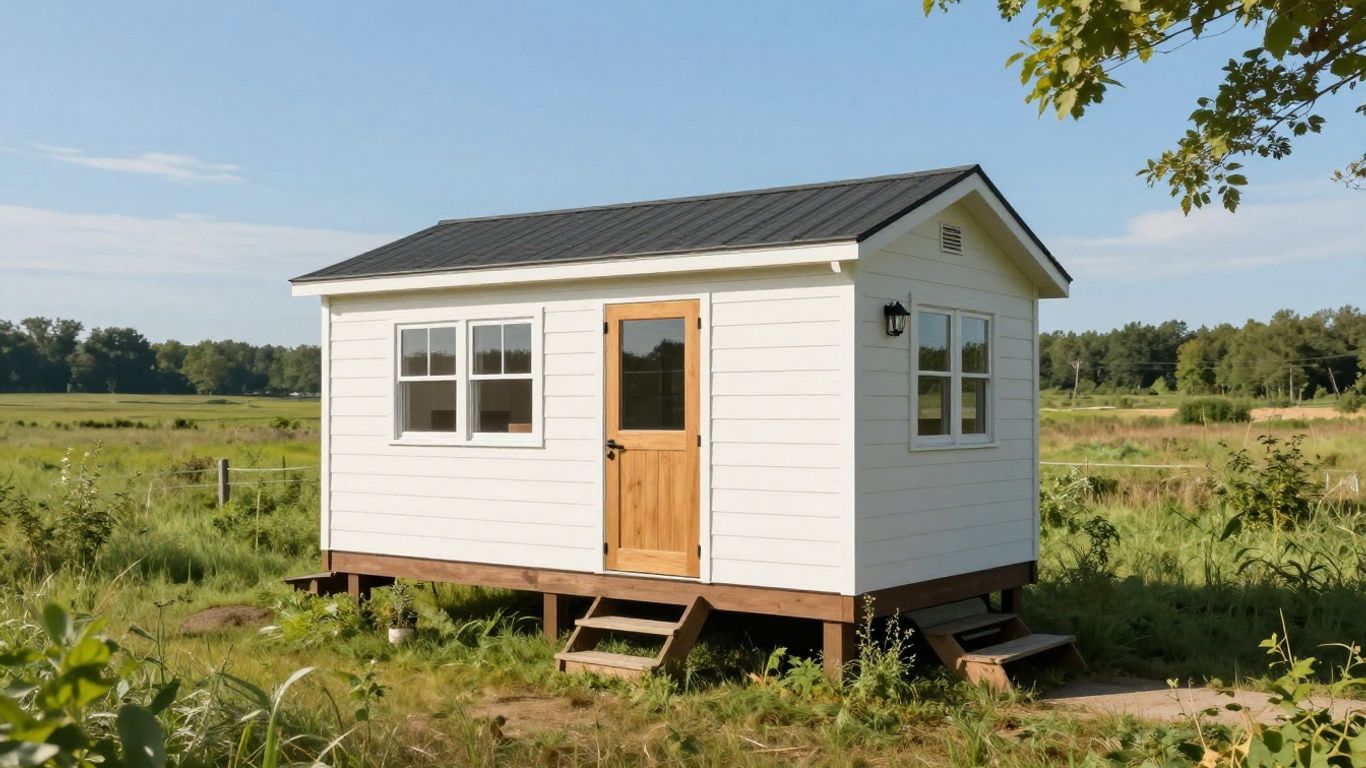 Michigan tiny home in scenic landscape