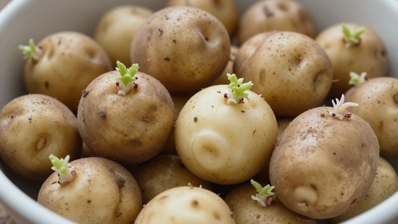 Vorgekeimte Kartoffeln für eine frühe Ernte