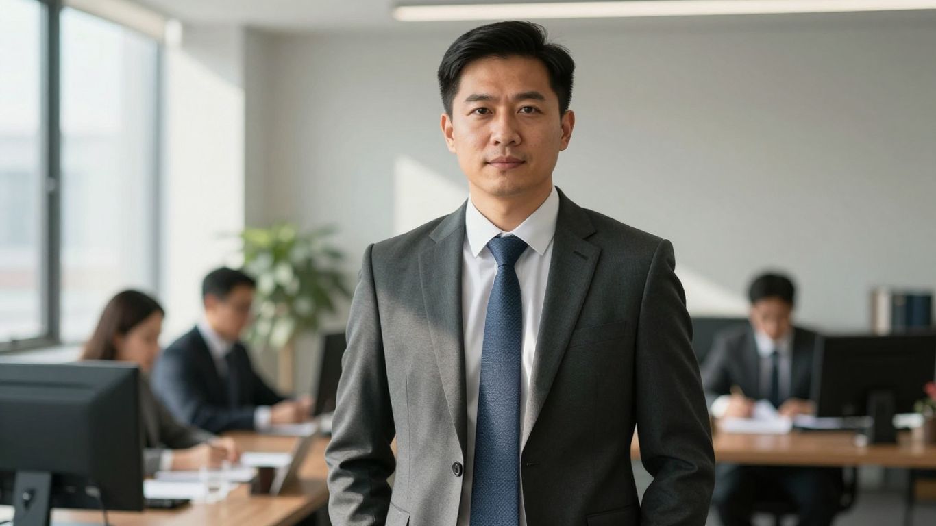 Lawyer in office