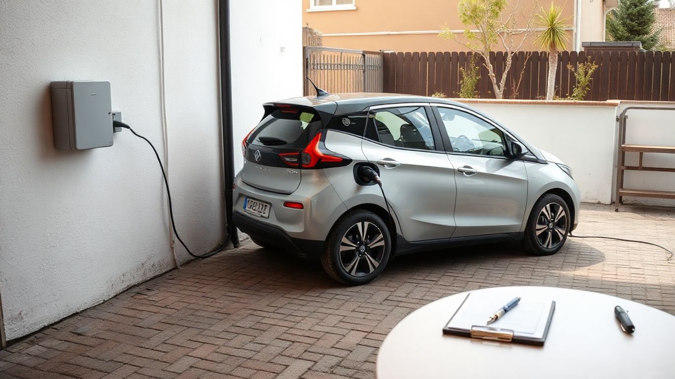 Gebrauchtes Elektroauto an privater Ladestation