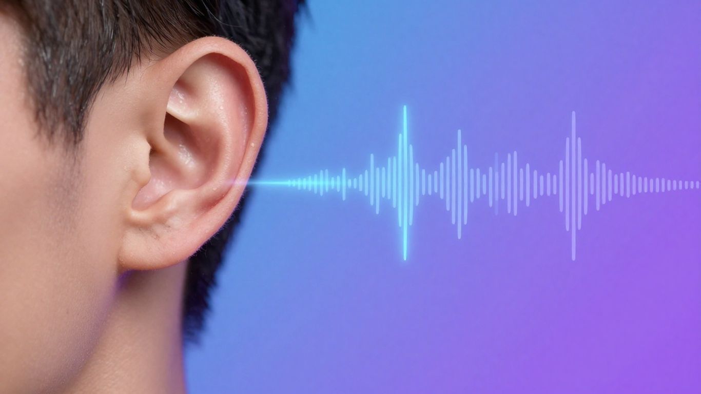 Voix et son émanant d'une oreille