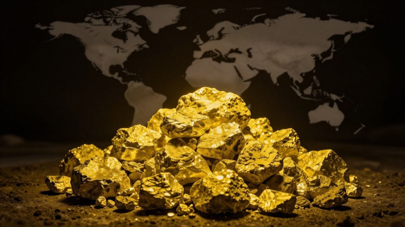 Mine d'uranium et carte du monde