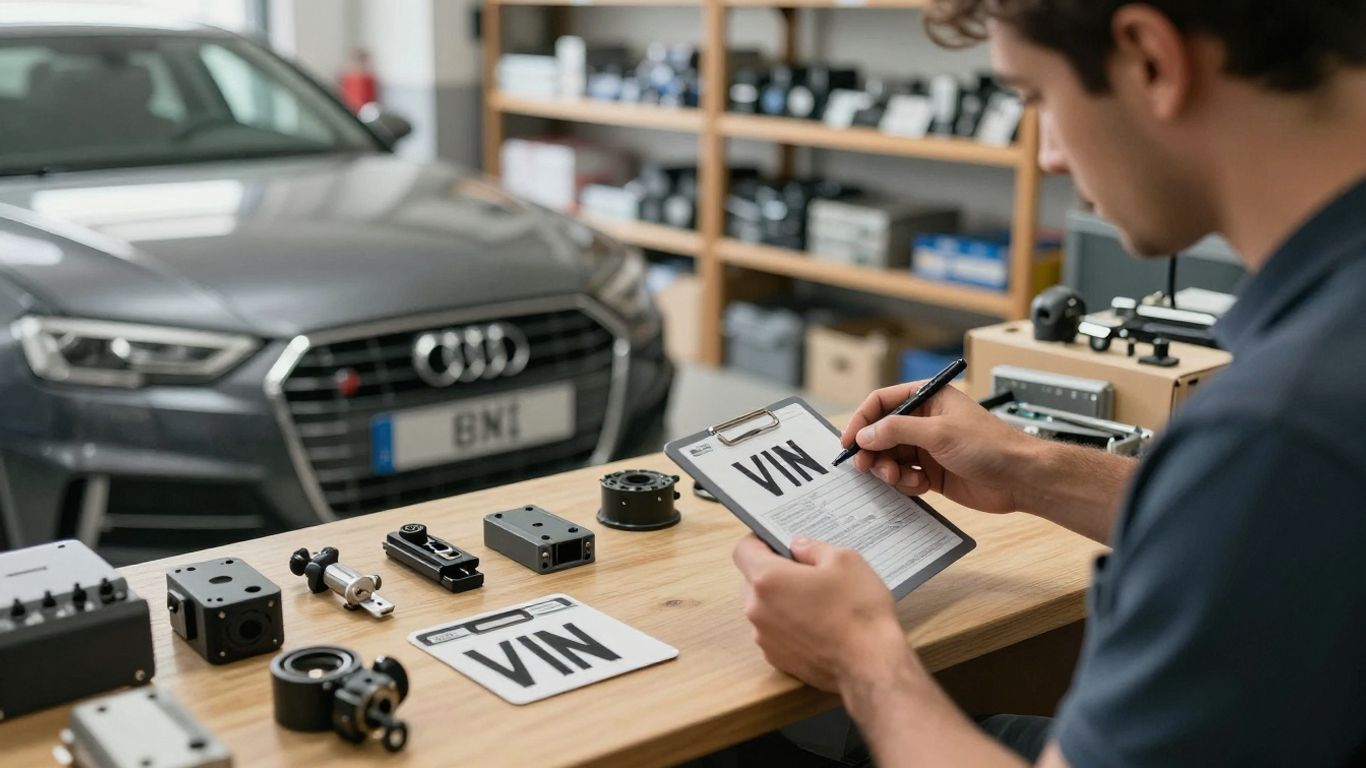 Audi vehicle identification and spare parts