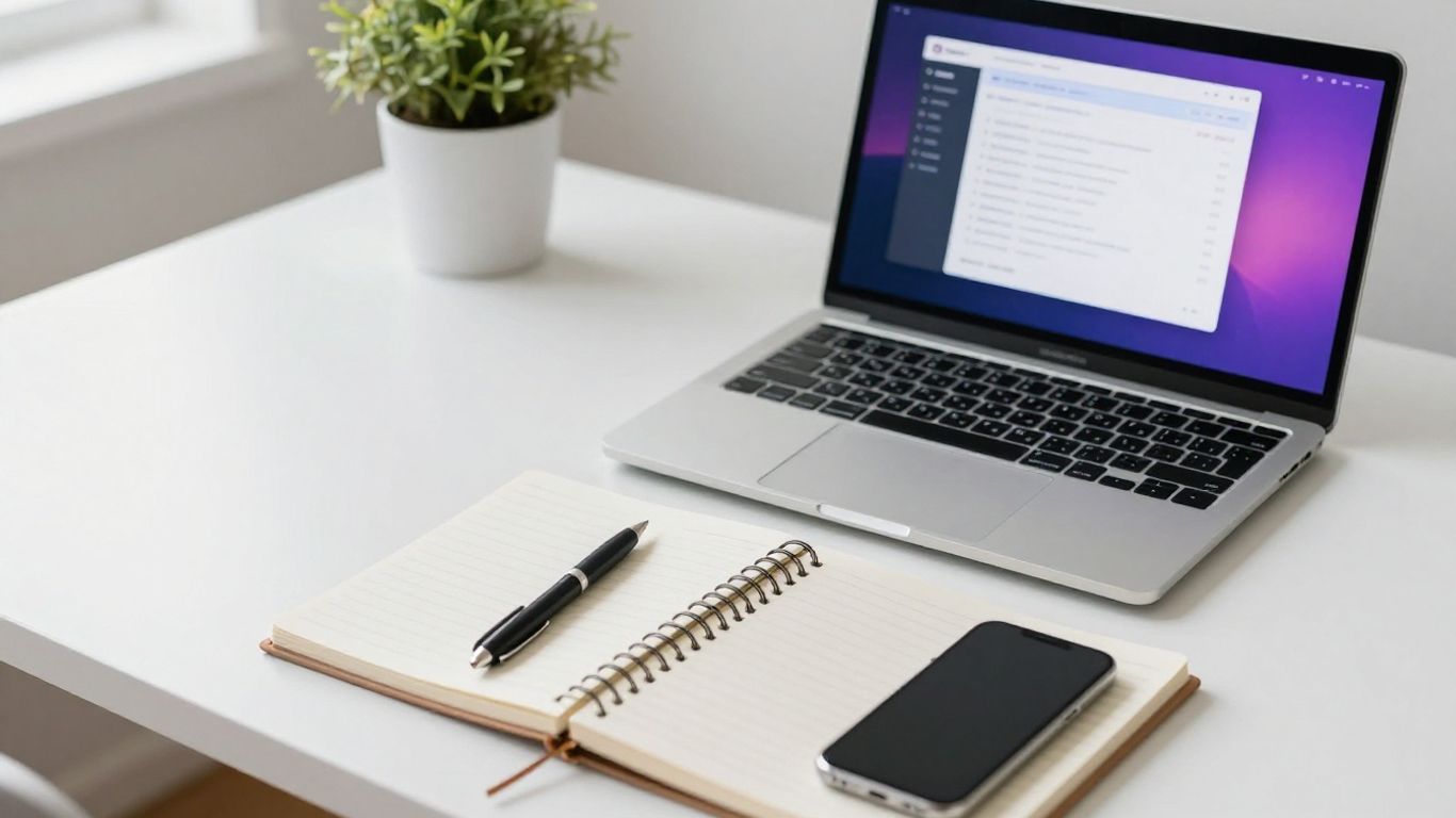 GoHighLevel software dashboard on a laptop screen.