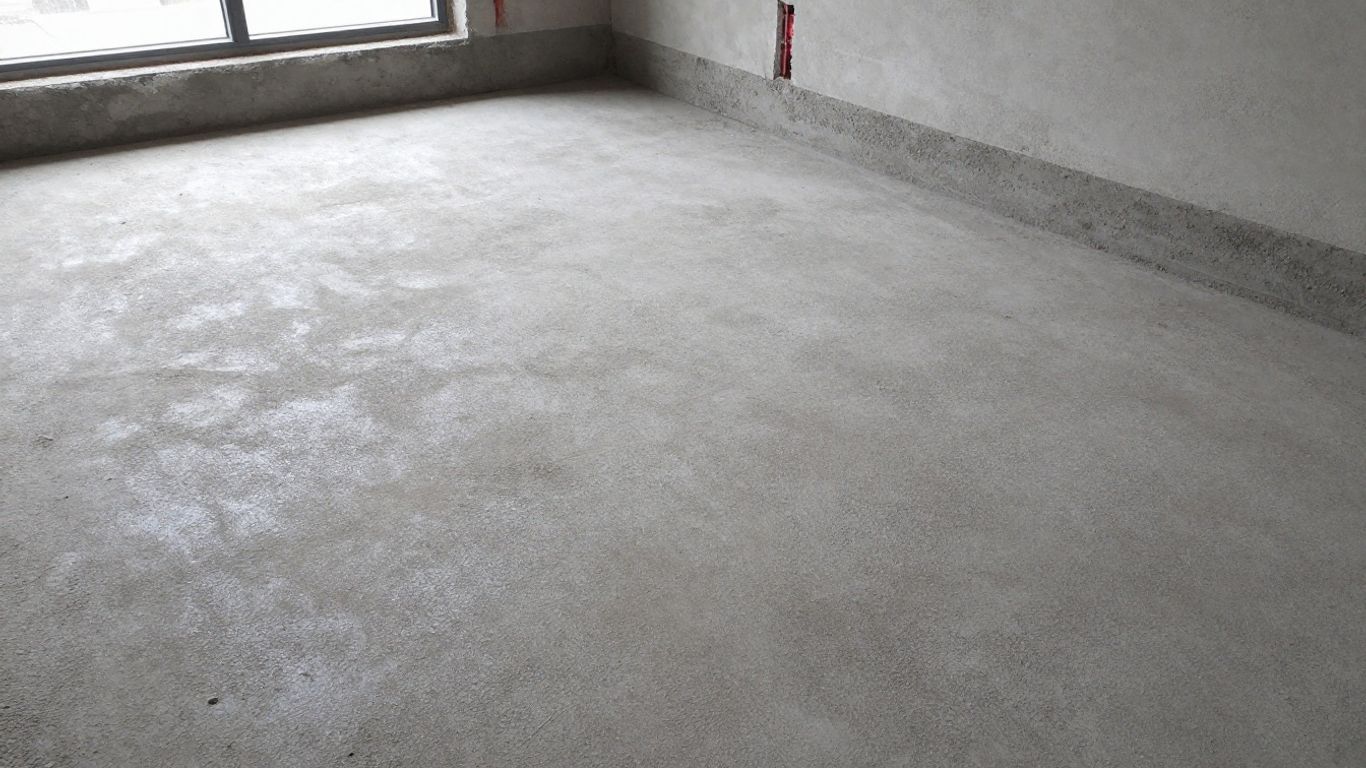 Concrete floor sample showing polished aggregate
